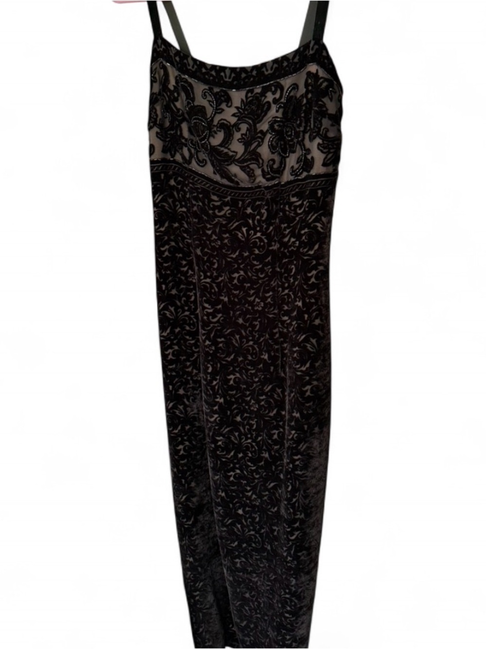 Black Velvet Maxi Dress